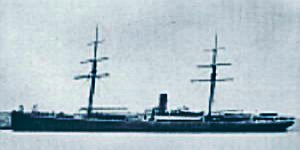 Única foto existente del corsario boliviano "Laura", de 1879.